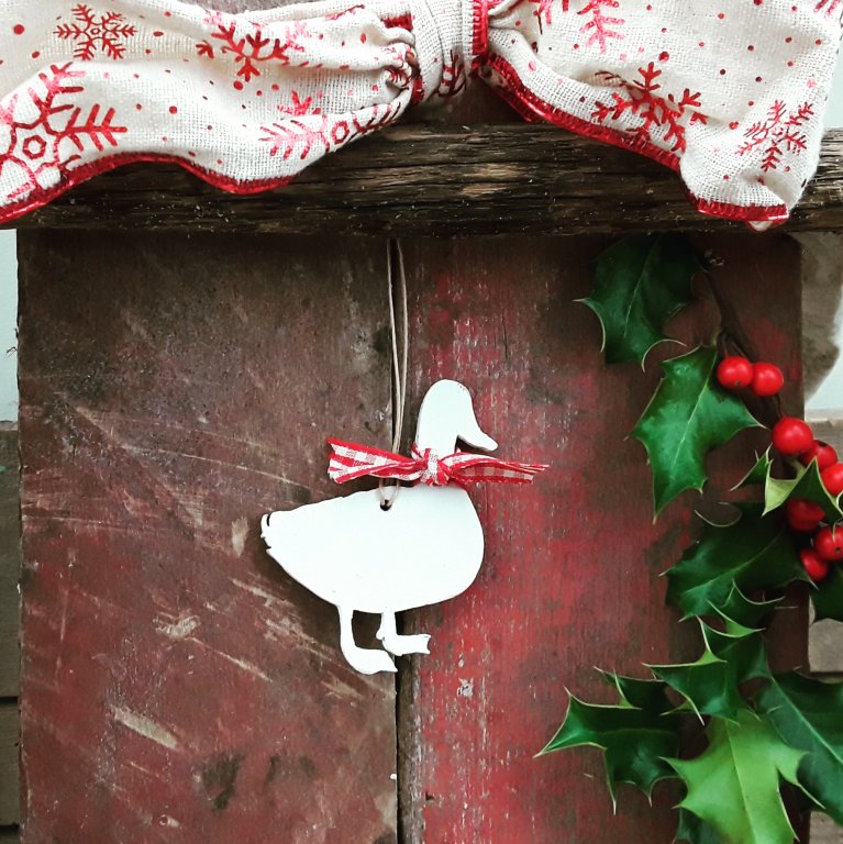 Christmas Dilly Duck Hanging Decoration