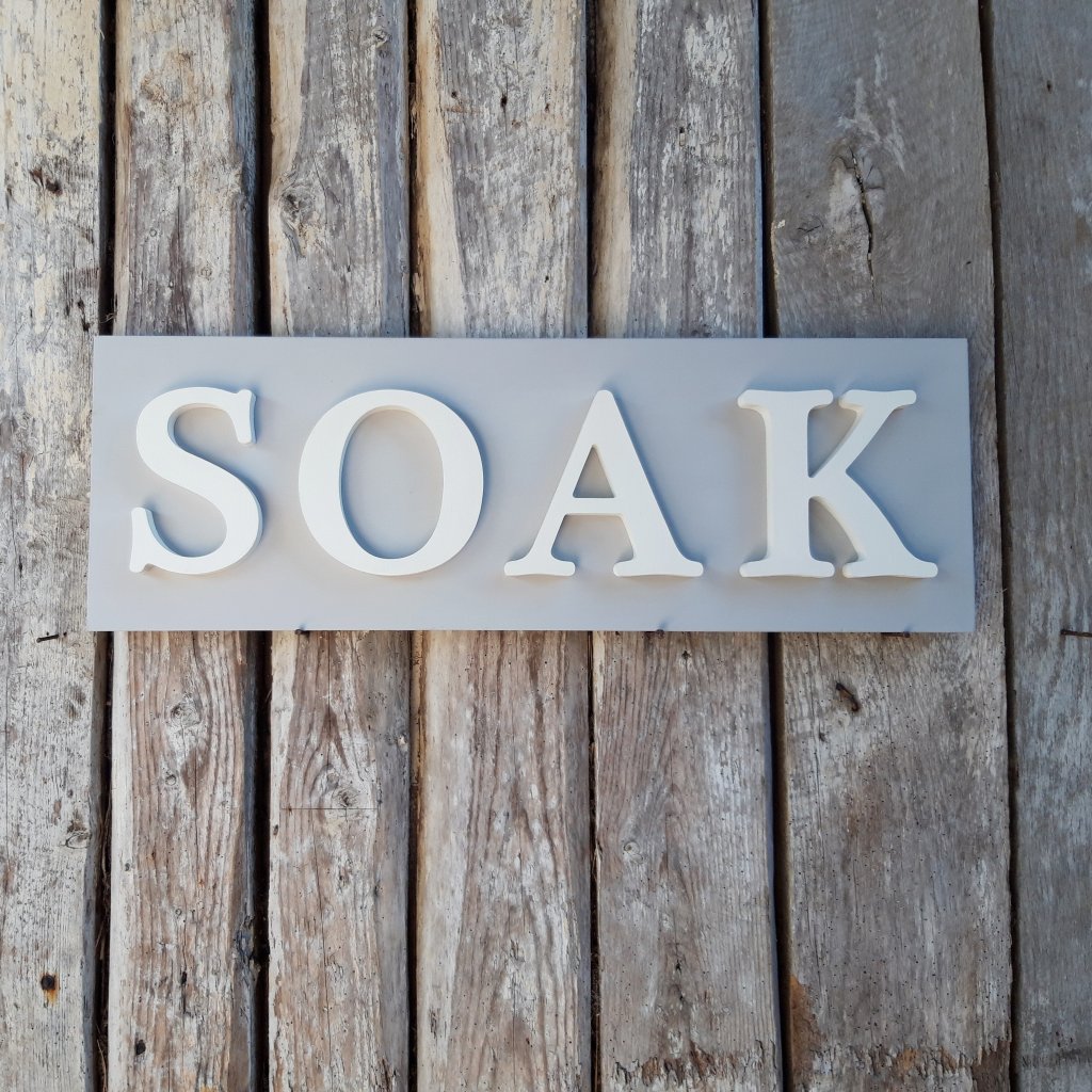 Horizontal SOAK Sign